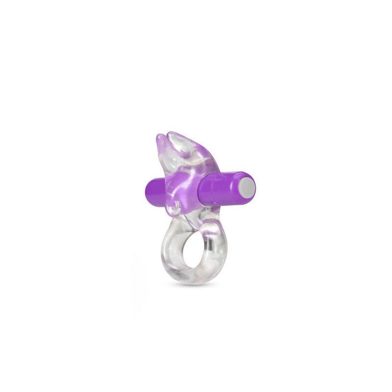 Play with me - bull vibrating cock ring - purple, Product front view  | Flirtybay.com.au