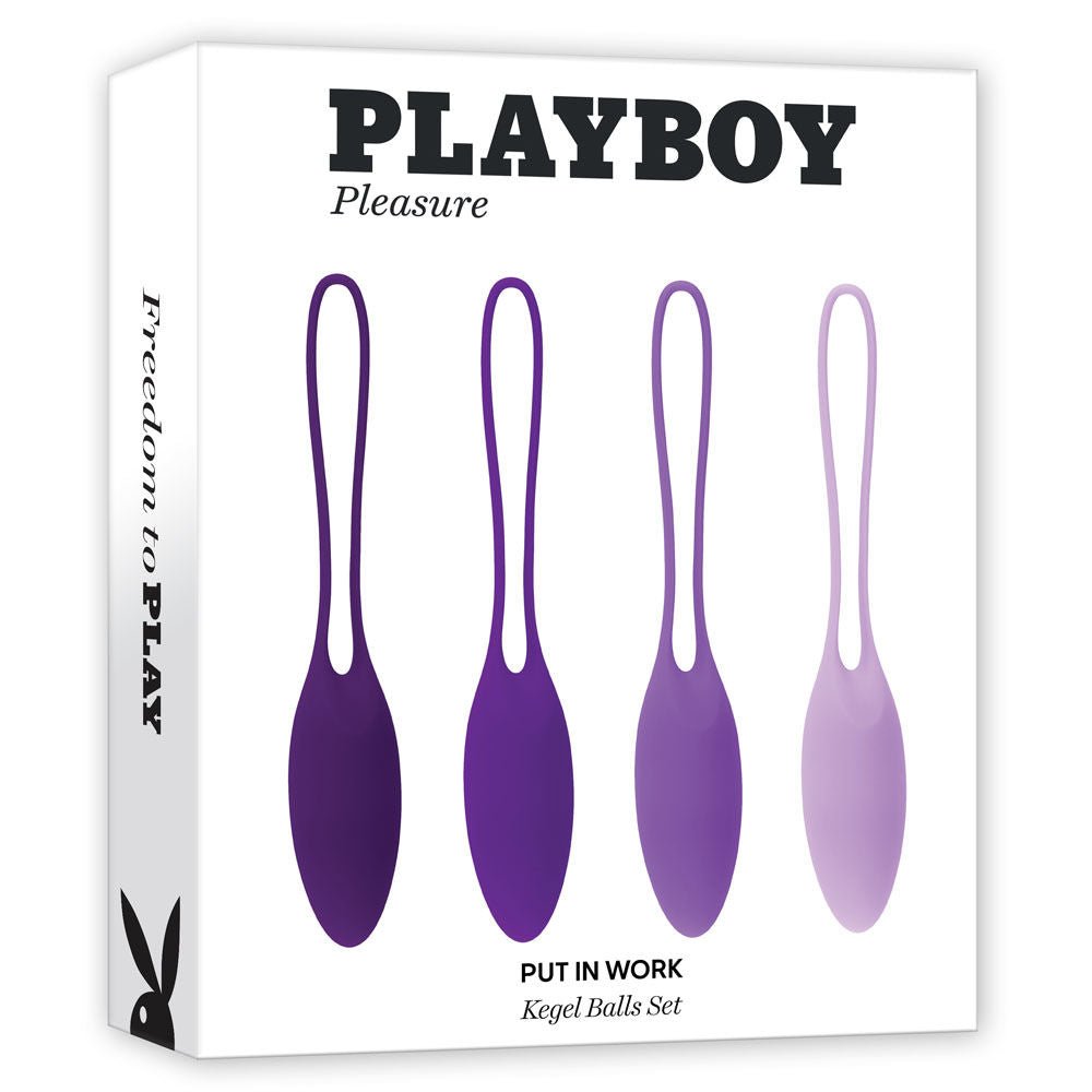 Playboy pleasure put in work - kegel balls -  box side view | Flirtybay.com.au