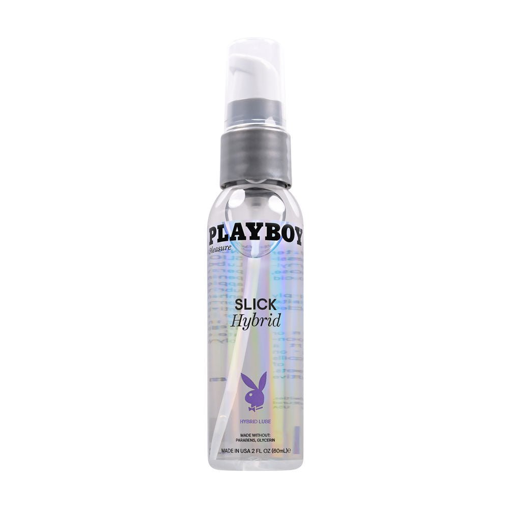 Playboy pleasure slick hybrid lubricant - 60 ml - Product front view  | Flirtybay.com.au
