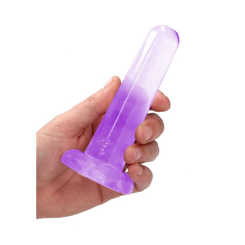 Realcock - 5" non realistic dildo with suction cup - purple, Product side view  | Flirtybay.com.au