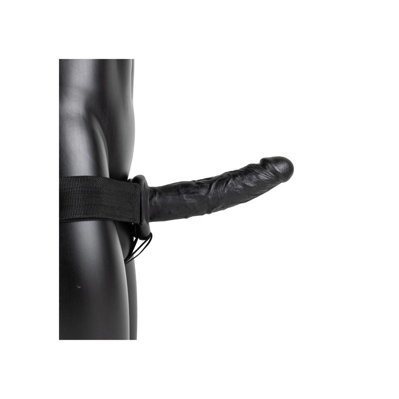 Realcock - 8" hollow strap-on - Product side view  | Flirtybay.com.au