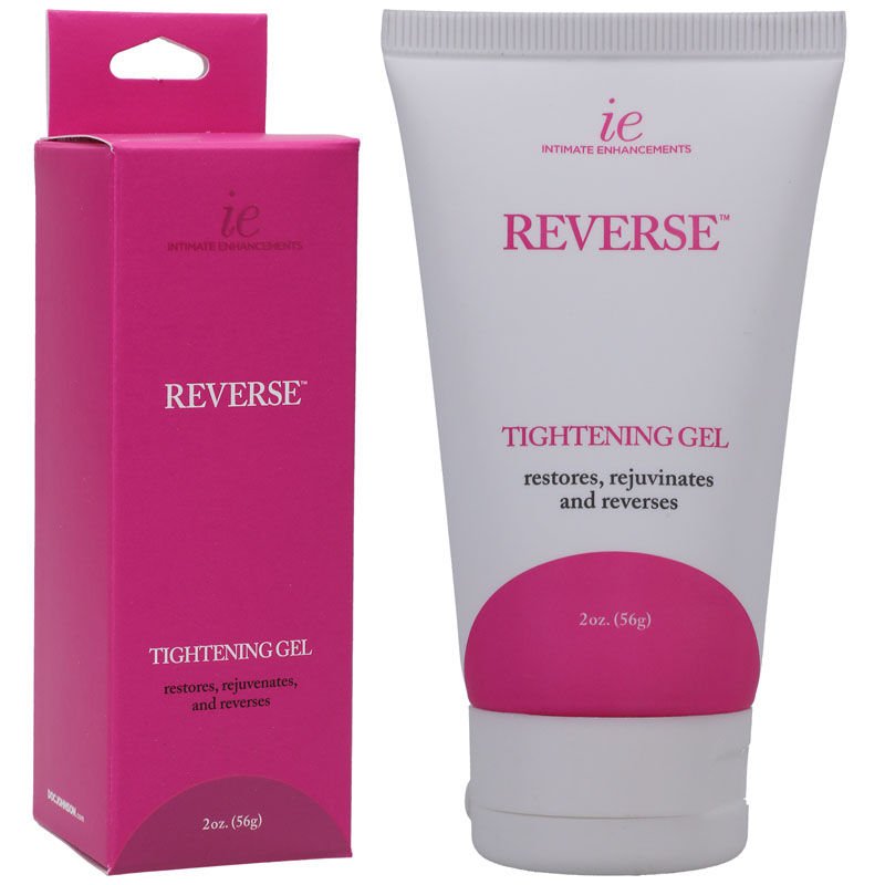 Reverse - tightening gel - Product front view and box front view | Flirtybay.com.au