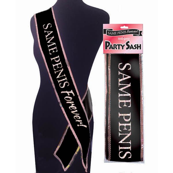 Same penis forever sash - Product front view  | Flirtybay.com.au