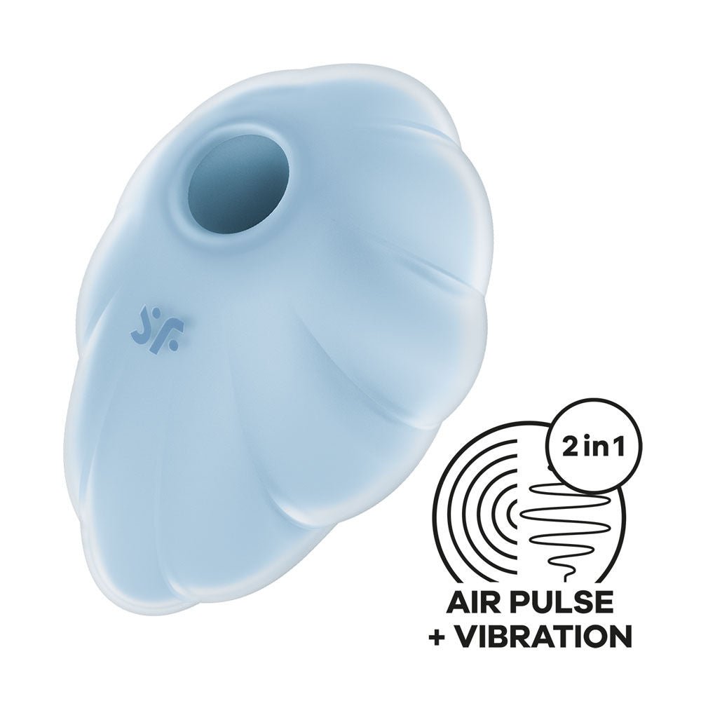 Satisfyer cloud dancer - pressure wave clitoral vibrator - Product top view  | Flirtybay.com.au