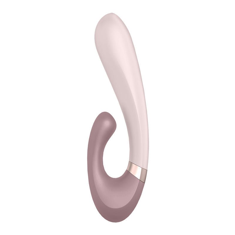 Satisfyer - heat wave - app controlled rabbit vibrator - Pink, Product side two view  | Flirtybay.com.au