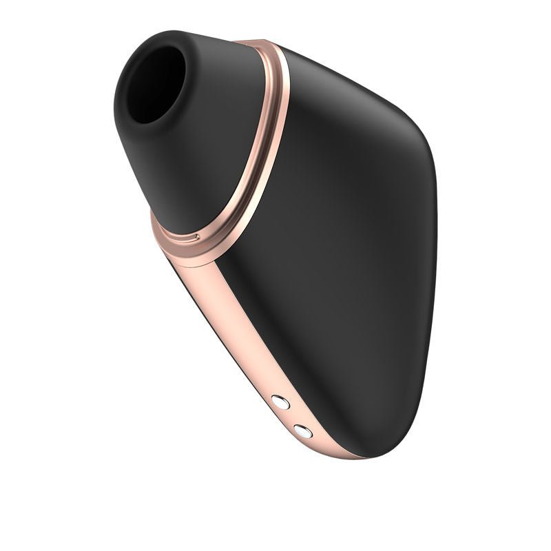 Satisfyer - love triangle - controlled clitoral suction stimulator - Black, Product side view  | Flirtybay.com.au