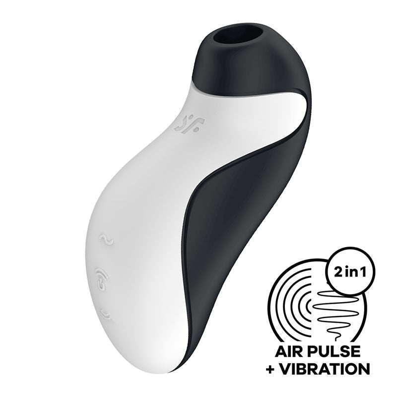 Satisfyer - orca - clitoral suction  + vibration - stimulator - Product side view  | Flirtybay.com.au