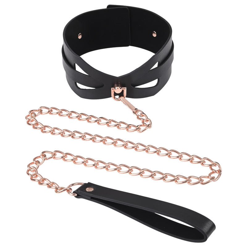Sex & mischief - brat collar & leash - Product front view  | Flirtybay.com.au