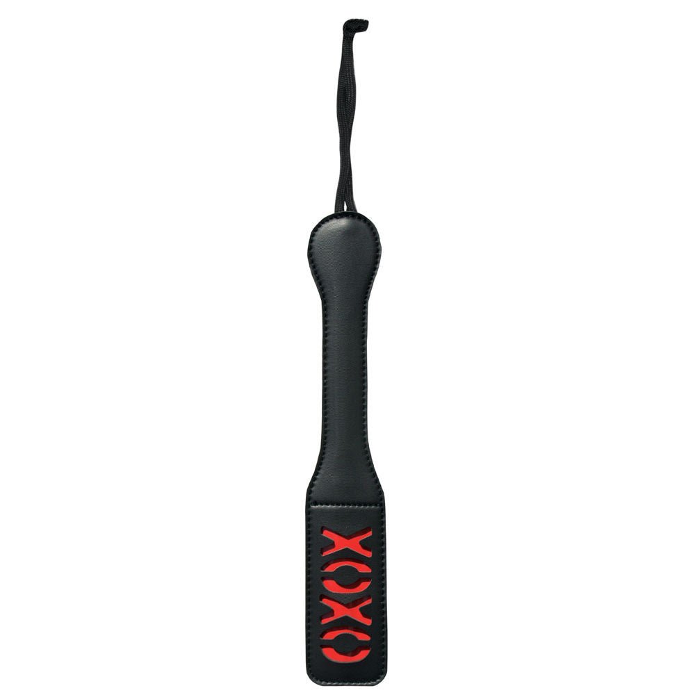 Sex & mischief - xoxo bondage paddle - Product front view  | Flirtybay.com.au