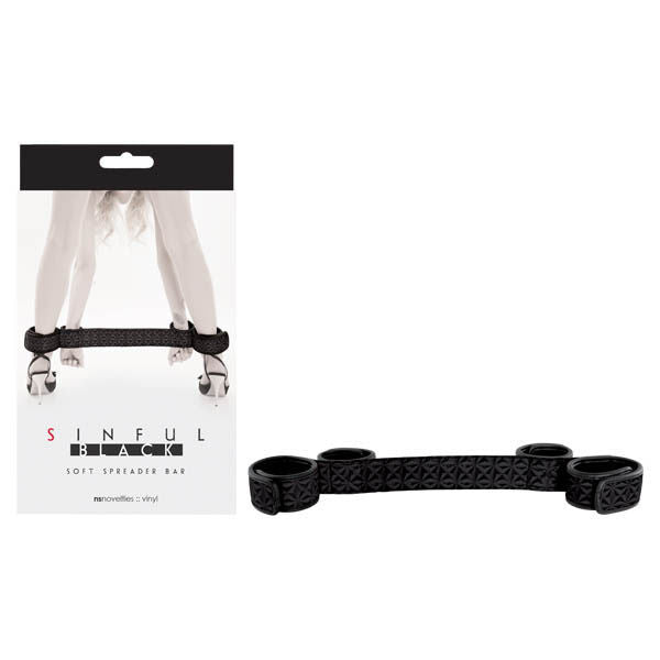 Sinful - soft spreader bar - Product front view and box front view | Flirtybay.com.au