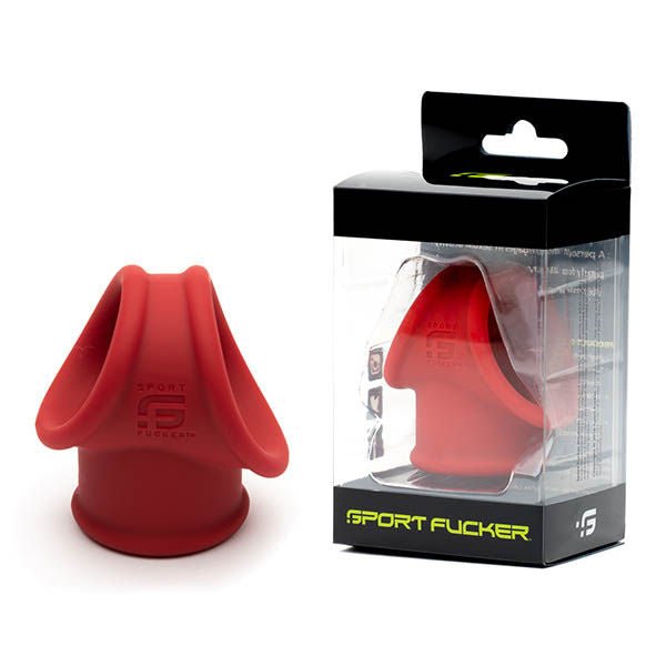 Sport fucker-  cock tube - ball divider - Product front view and box front view | Flirtybay.com.au