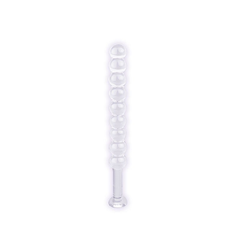The 9's - first glass thins - spherical dildo - Product front view  | Flirtybay.com.au