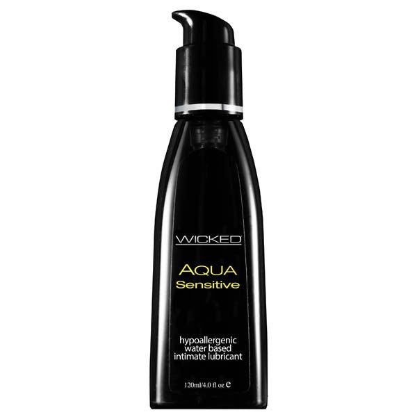 Wicked aqua - sensitive water-based lubricant - Product front view  | Flirtybay.com.au