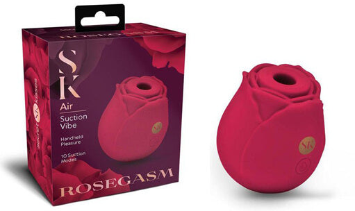 Secret Kisses rose toys and it packaging on a clear whiite background | Flirty Bay Adult Store and Lingerie Store