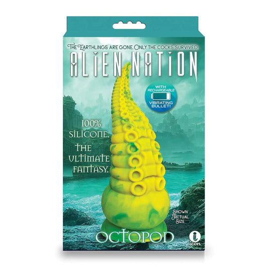 Alien nation - octopod - suction dildo 9" -  box front view | Flirtybay