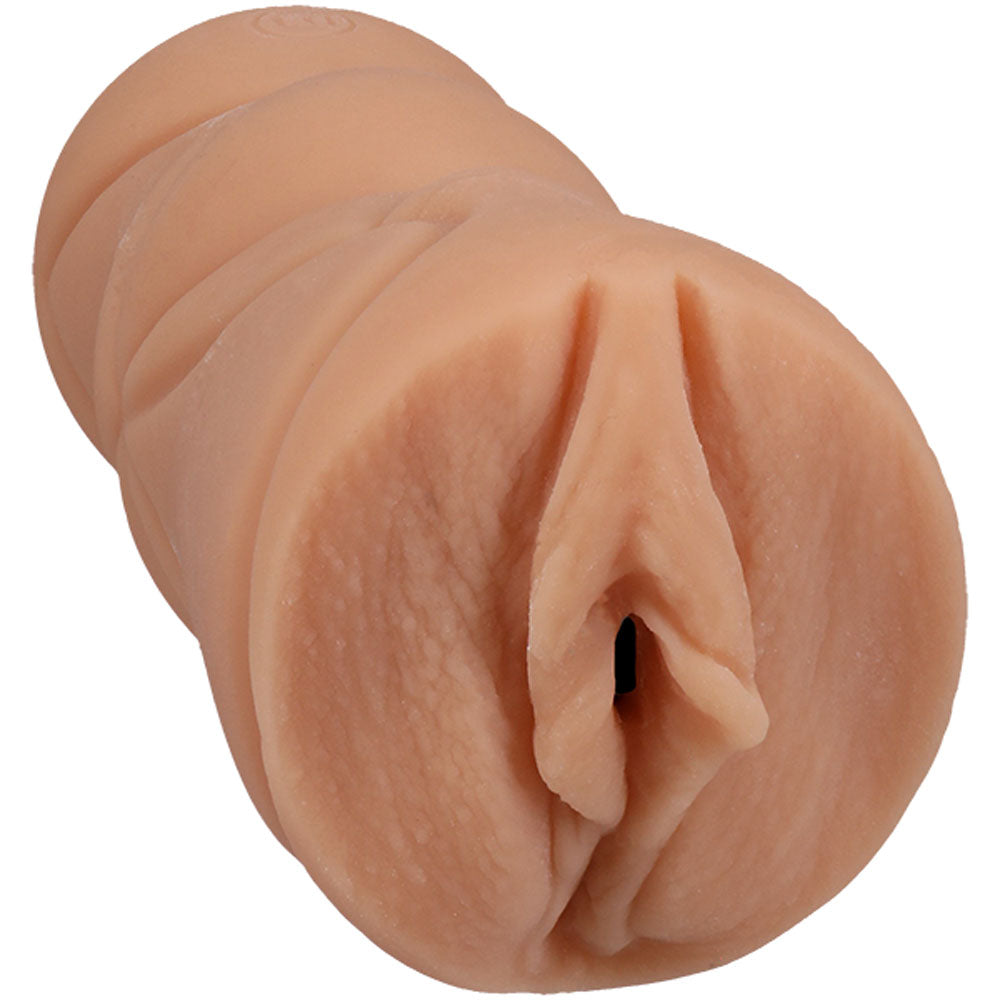 Signature Strokers Alix Lynx Pocket Pussy product front view showing sleeve texture | Flirty Bay, male masturbator adult store Australia