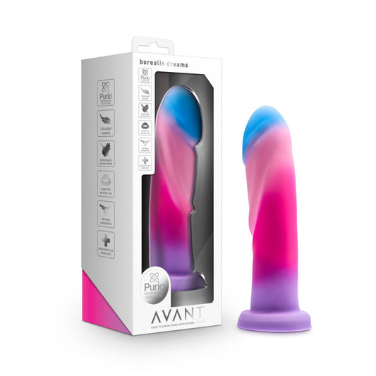 Avant - Borealis Dreams - Cotton Candy Dildo 7.75" | Flirty Bay Online Adult Store, adult toys and lingerie