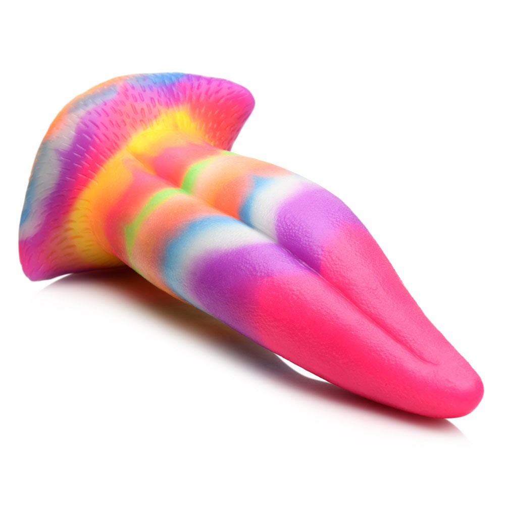 Creature - cocks unicorn kiss silicone dildo - Product top view  | Flirtybay-adult-store-australia