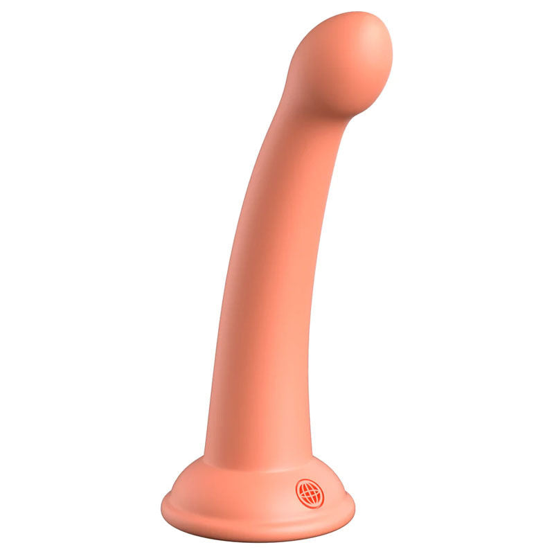 Dillio - platinum secret explorer 6" anal dildo orange - Product side view  | Flirtybay-Adult-Shop-Australia-Lingerie-Shop