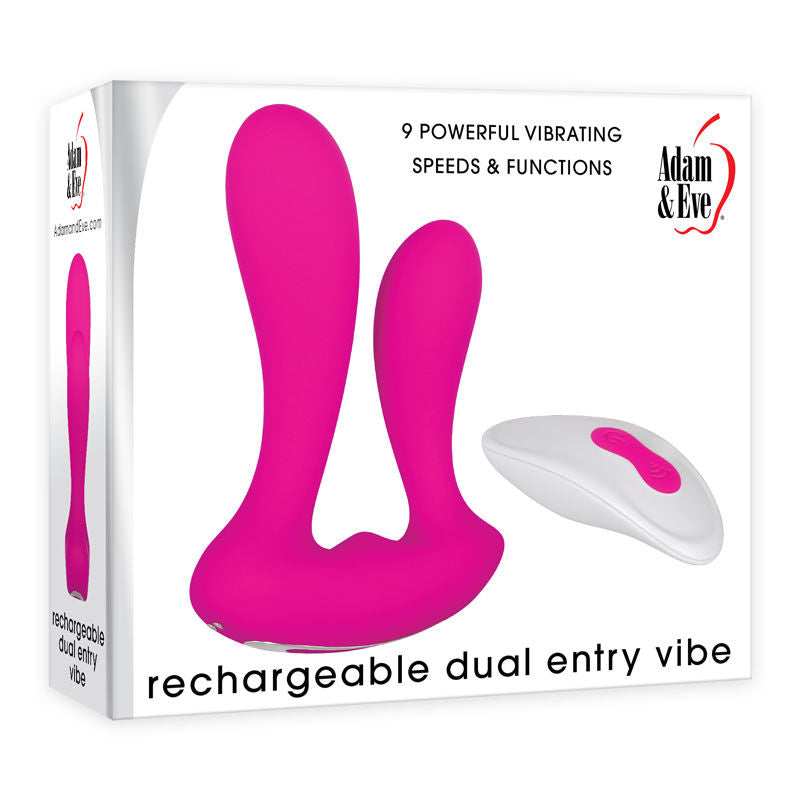Adam & Eve Rechargeable Dual Entry Vibe - Vibrator