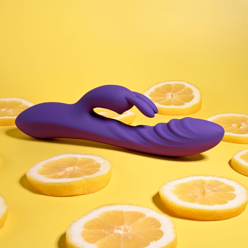 Evolved - wavy rabbit vibrator - Product bottom view  | Flirtybay