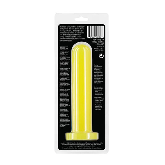 Firefly - Thrill - Large - Glow in Dark Dildo 7.6", back box | Flirtybay Online Adult Store, adult toys and lingerie
