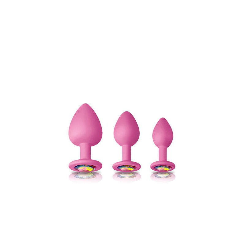 Glams - spades trainer anal plug kit - Product front view  | Flirtybay