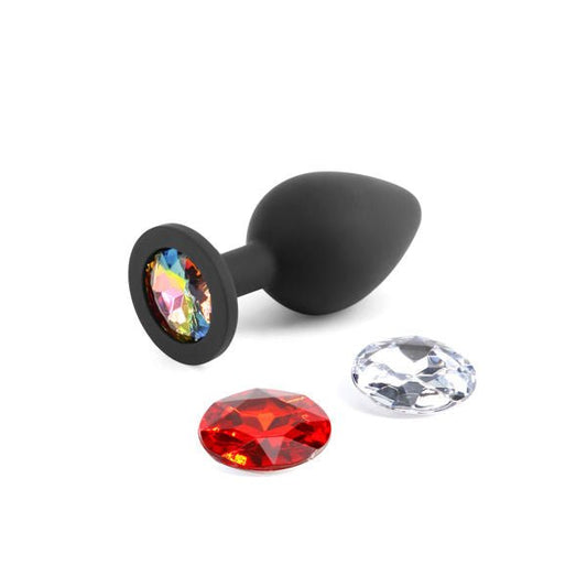 Glams - xchange round - silicone anal plug - medium-size, Product side view  | Flirtybay.com.au