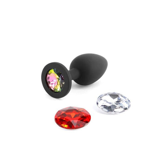 Glams - xchange round - silicone anal plug - size small Product side view  | Flirtybay