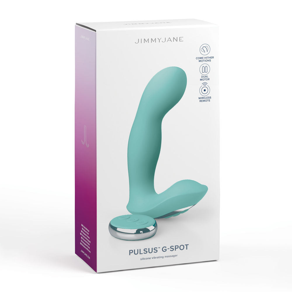 Jimmyjane pulsus g-spot vibrator -  box side view | Flirtybay Adult Shop Australia Lingerie Shop