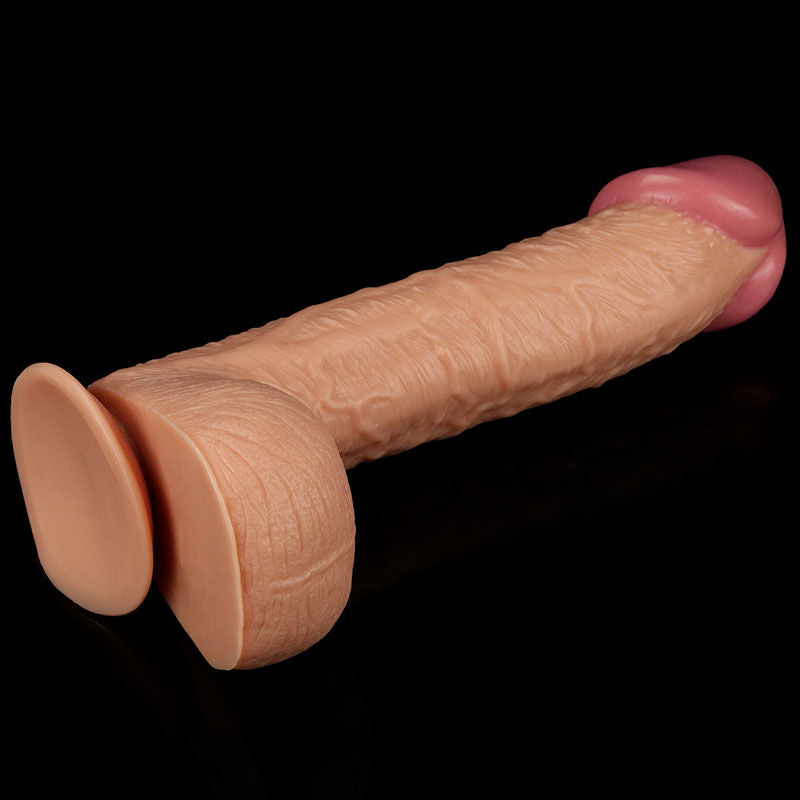 King size 10.5'' realistic large dildo - Product bottom view  | Flirtybay Adult Shop Australia Lingerie Shop