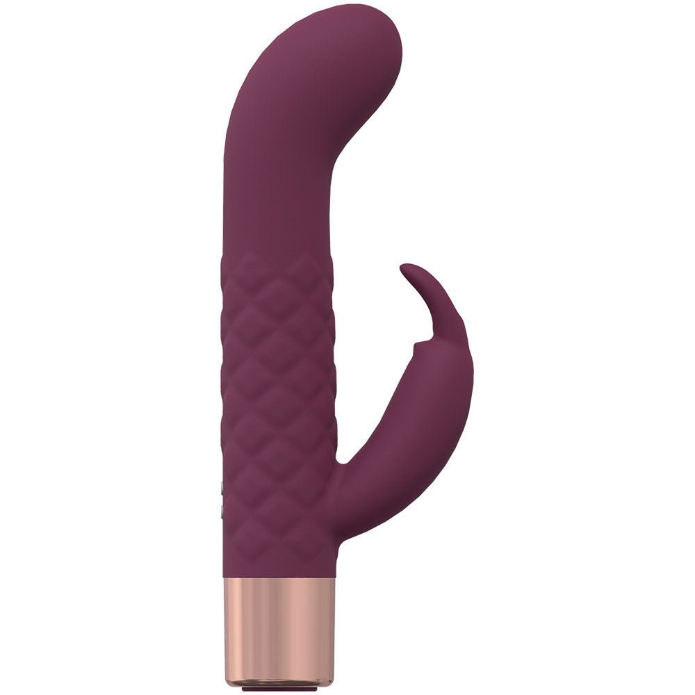 Loveline devotion - burgundy - rabbit vibrator - Product front view  | Flirtybay.com.au