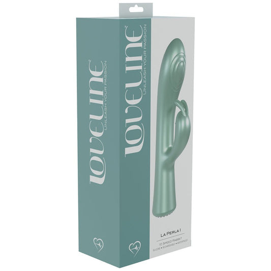 Loveline la perla 1 - rabbit vibrator -  box side view | Flirtybay