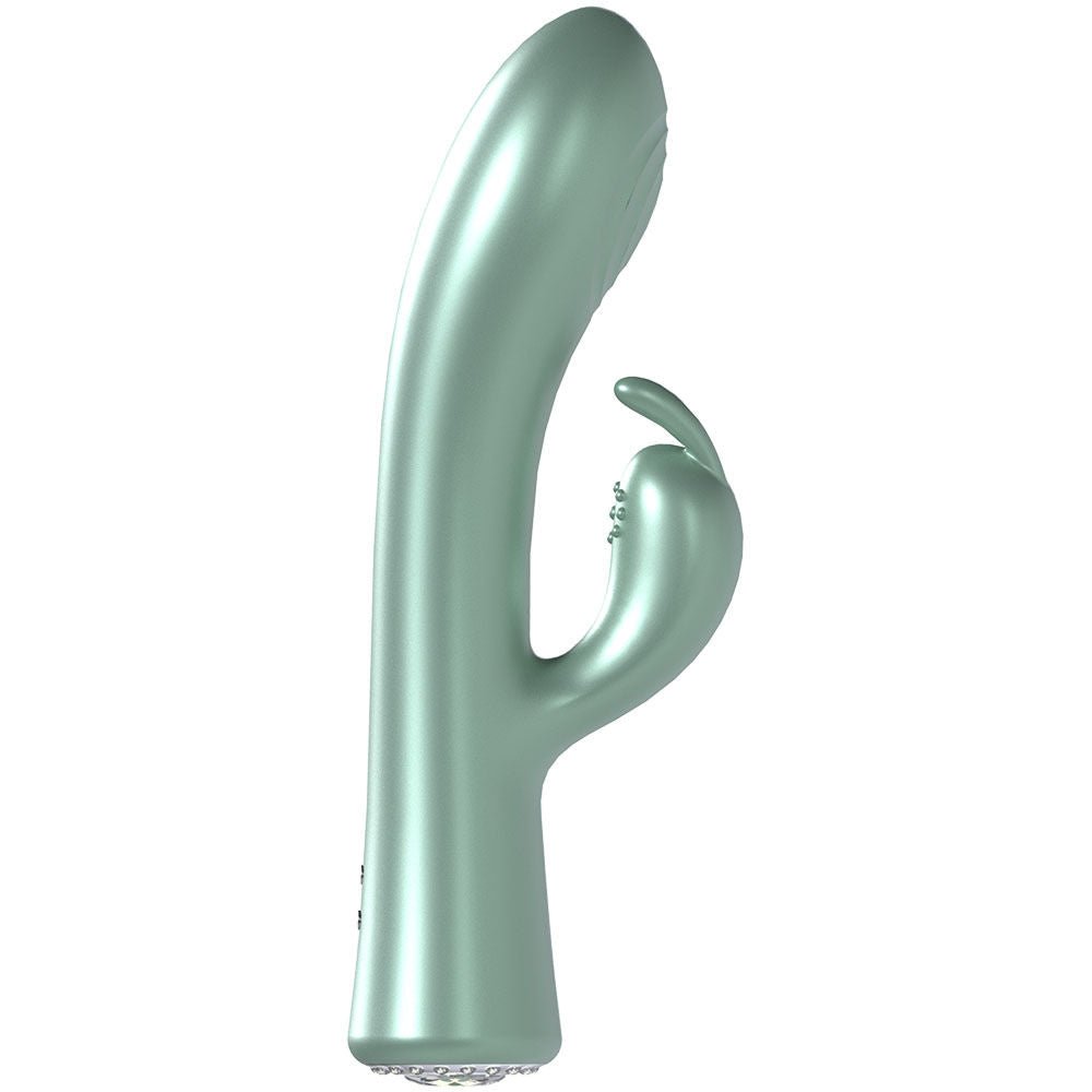 Loveline la perla 1 - rabbit vibrator - Product side view  | Flirtybay