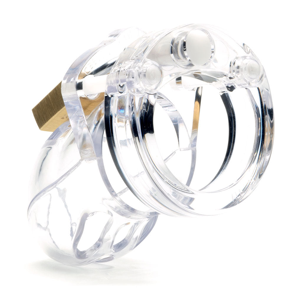 Mr. stubb chastity cock cage kit - clear - Product back view  | Flirtybay