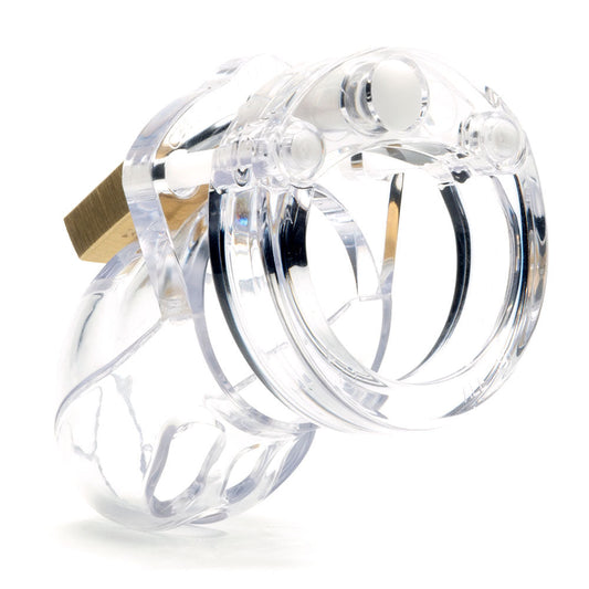 Mr. stubb chastity cock cage kit - clear - Product back view  | Flirtybay