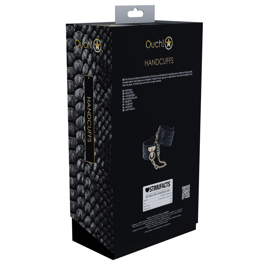 OUCH! Florence Collection - Black Handcuffs