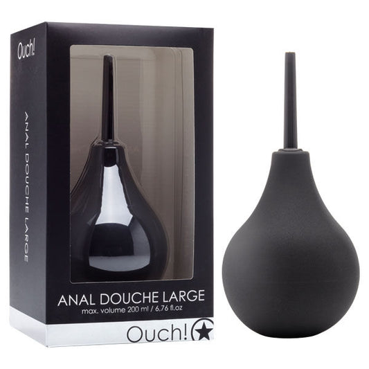 Ouch! - anal douche - 200ml - Product front view and box front view | Flirtybay.com.au
