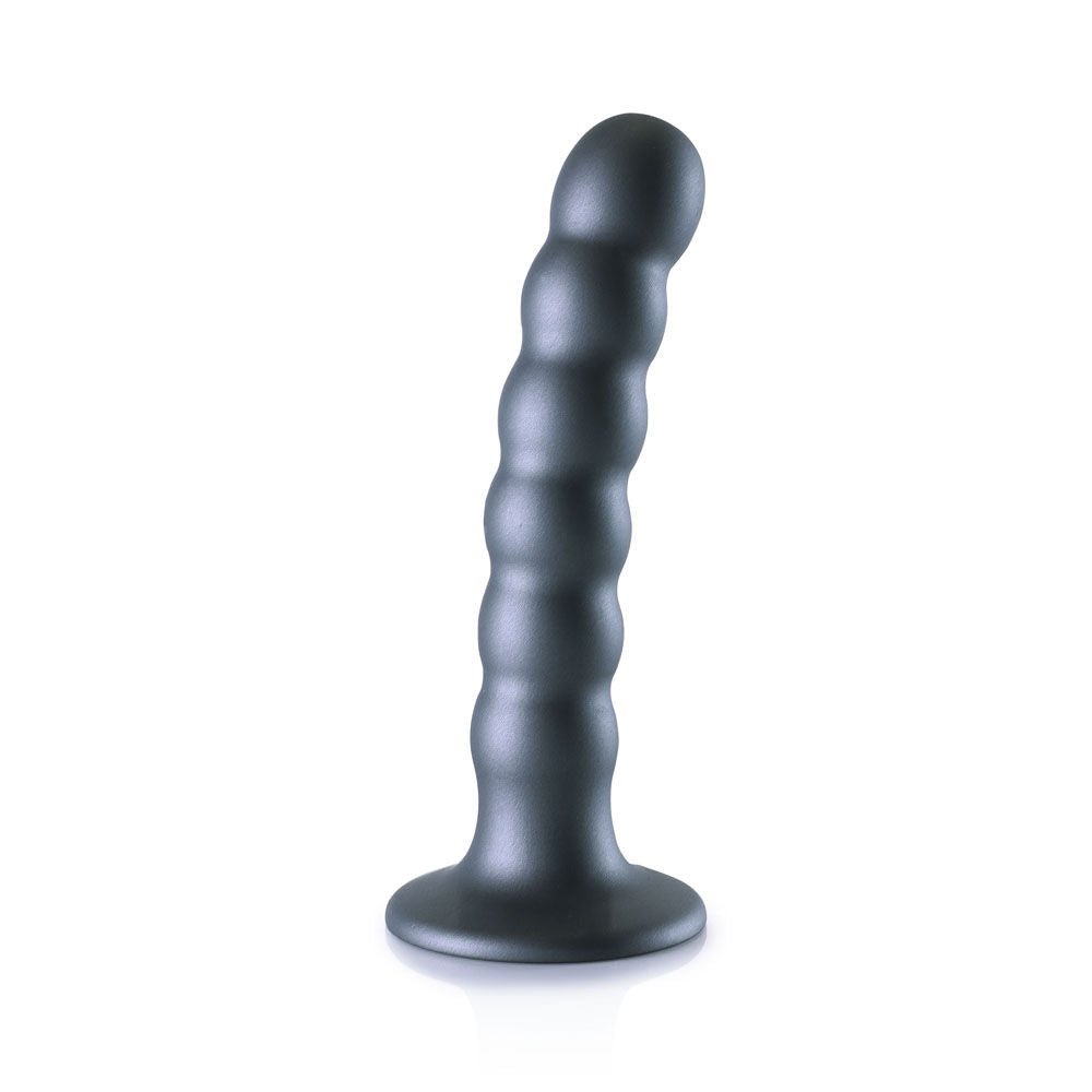Ouch! beaded silicone g-spot dildo - 5'' - Product second side view  | Flirtybay