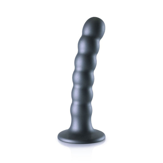 Ouch! beaded silicone g-spot dildo - 5'' - Product second side view  | Flirtybay