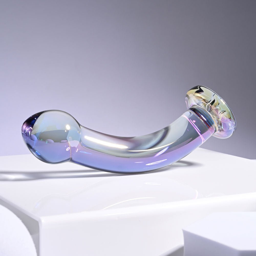 Playboy pleasure - jewels king - glass dildo - Product third side view  | Flirtybay
