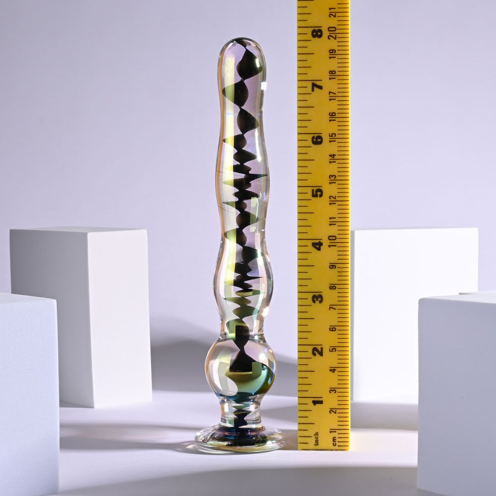 Playboy pleasure -  jewels wand - glass dildo - Product second-front view  | Flirtybay