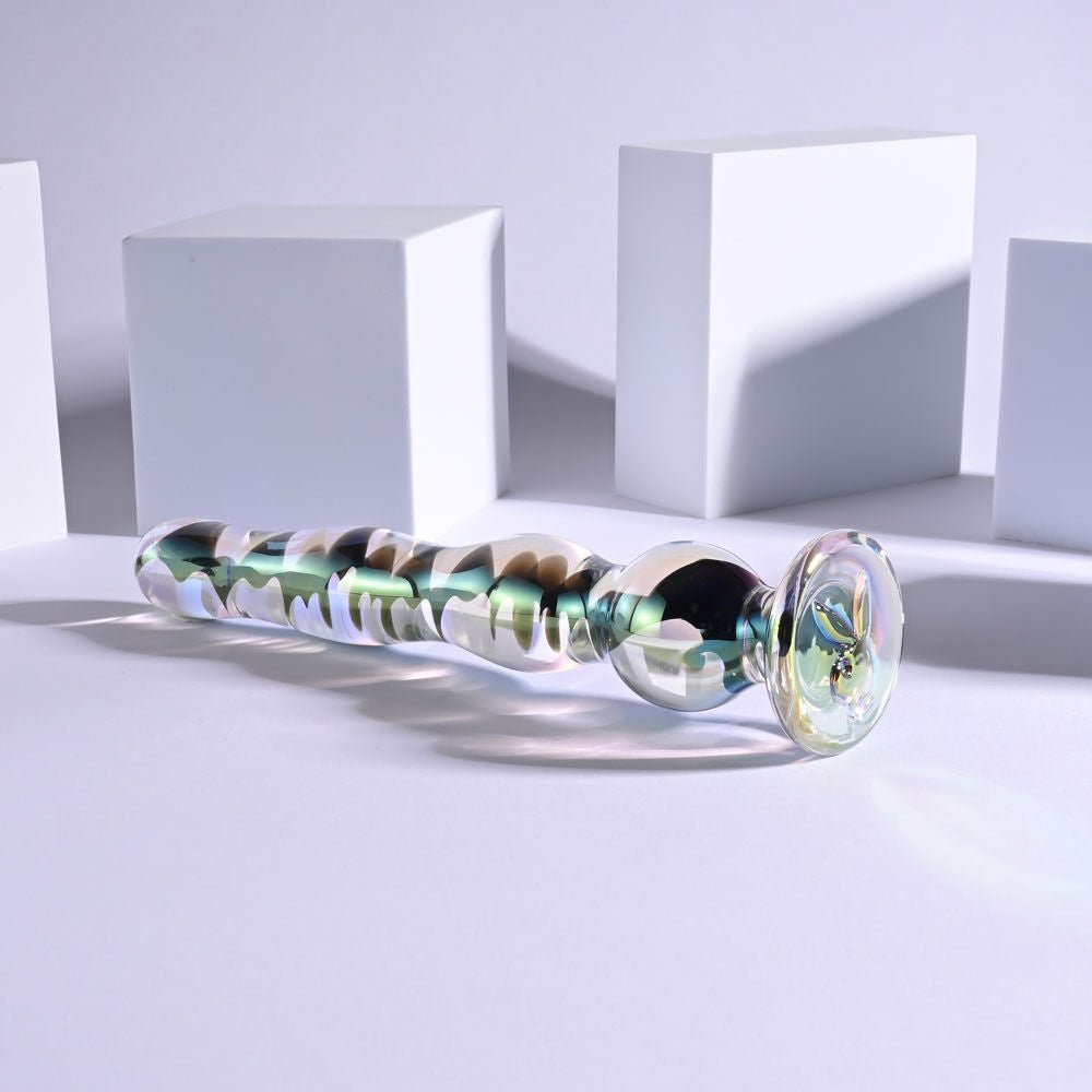 Playboy pleasure -  jewels wand - glass dildo - Product second side view  | Flirtybay