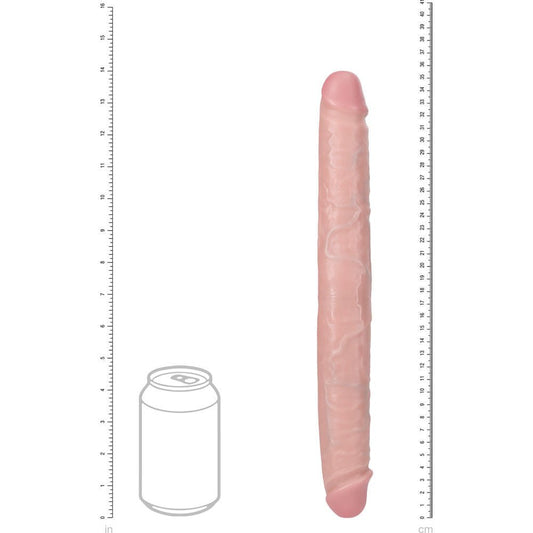 Realcock - thick double dildo 13.7" - Product front view, with sizes | Flirtybay