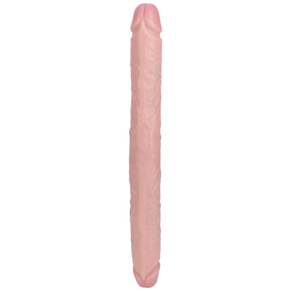 Realrock 15.7" thick double-ended dildo - Product front view  | Flirtybay