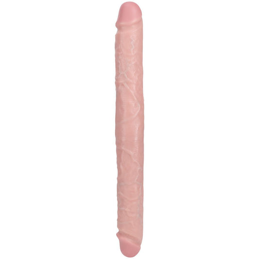 Realrock 15.7" thick double-ended dildo - Product side view  | Flirtybay