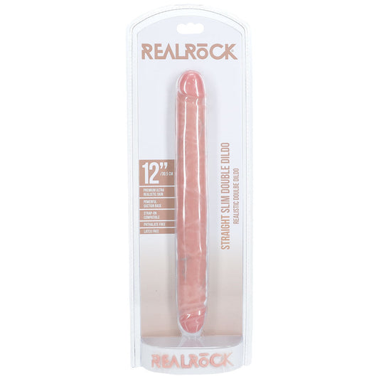 Realrock 30cm slim double ended dildo -  box front view | Flirtybay Adult Shop Australia Lingerie Shop