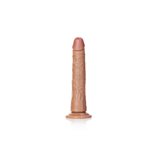 Realrock realistic dildo 8" - Tan - Product side view  | Flirtybay Adult Shop Australia Lingerie Shop