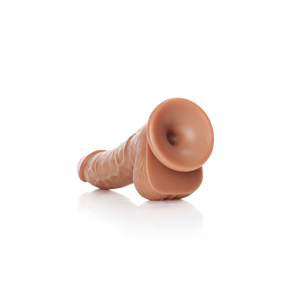 Realrock - realistic regular curved dong with balls 6.1" - Product bottom view  | Flirtybay Adult Shop Australia Lingerie Shop
