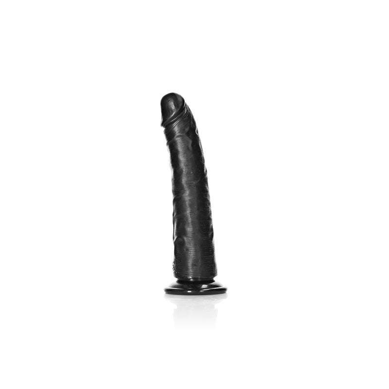 Realrock realistic slim dildo - 7" - Product front view  | Flirtybay Adult Shop Australia Lingerie Shop